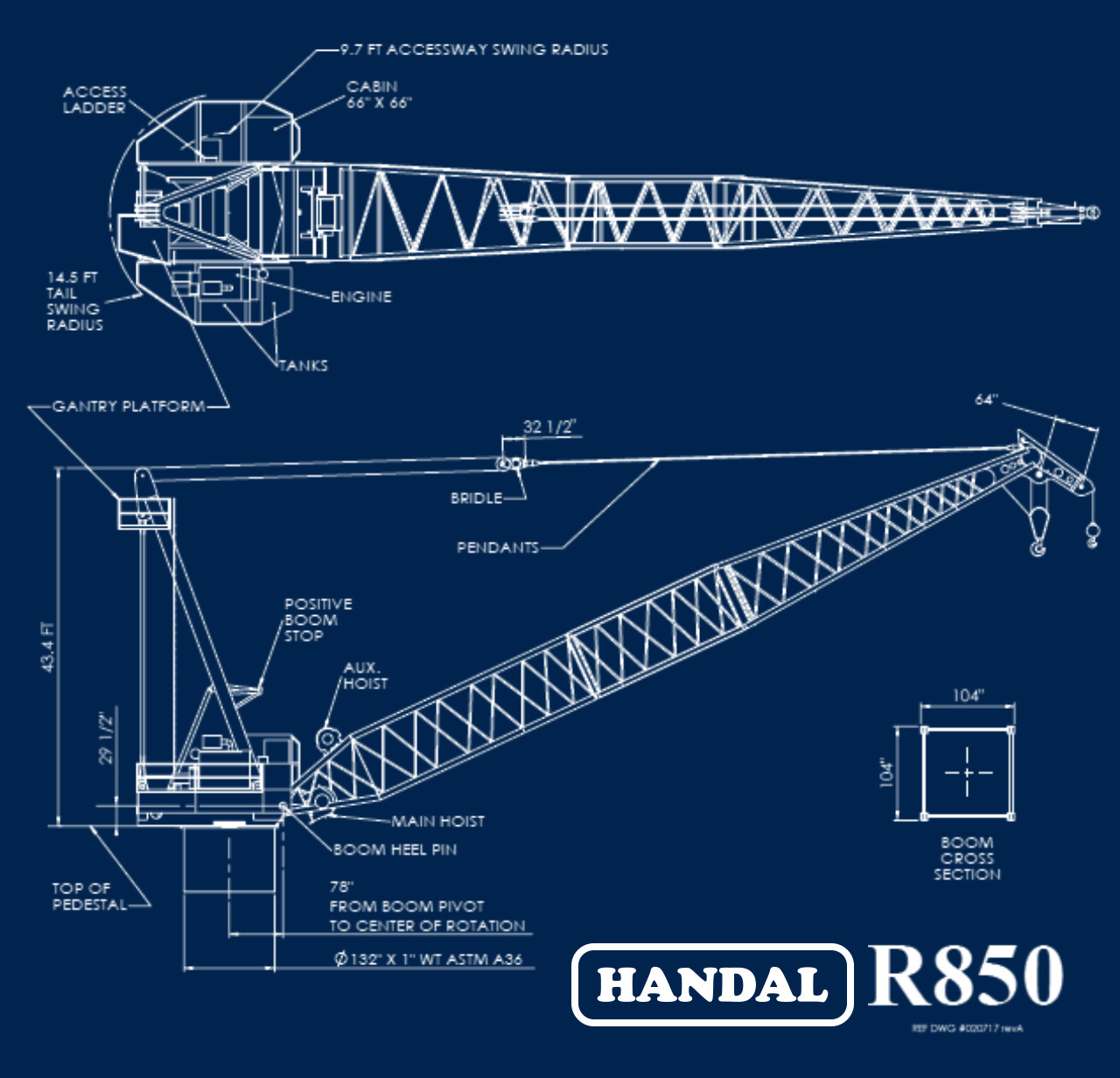 Rope Luffing Lattice Boom Cranes