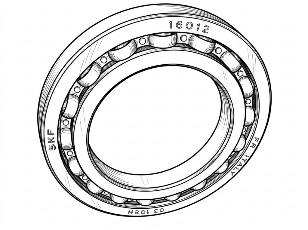 Deep Groove Ball Bearing; PN:16012 (BE-00047)