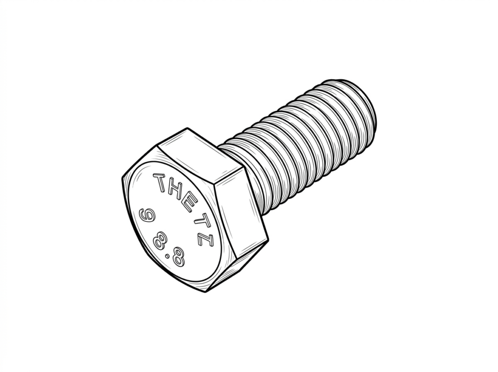 Button Cap Screw, SS316, c/w NUT,DFW/SW, M6 x 16 (BN-00177)