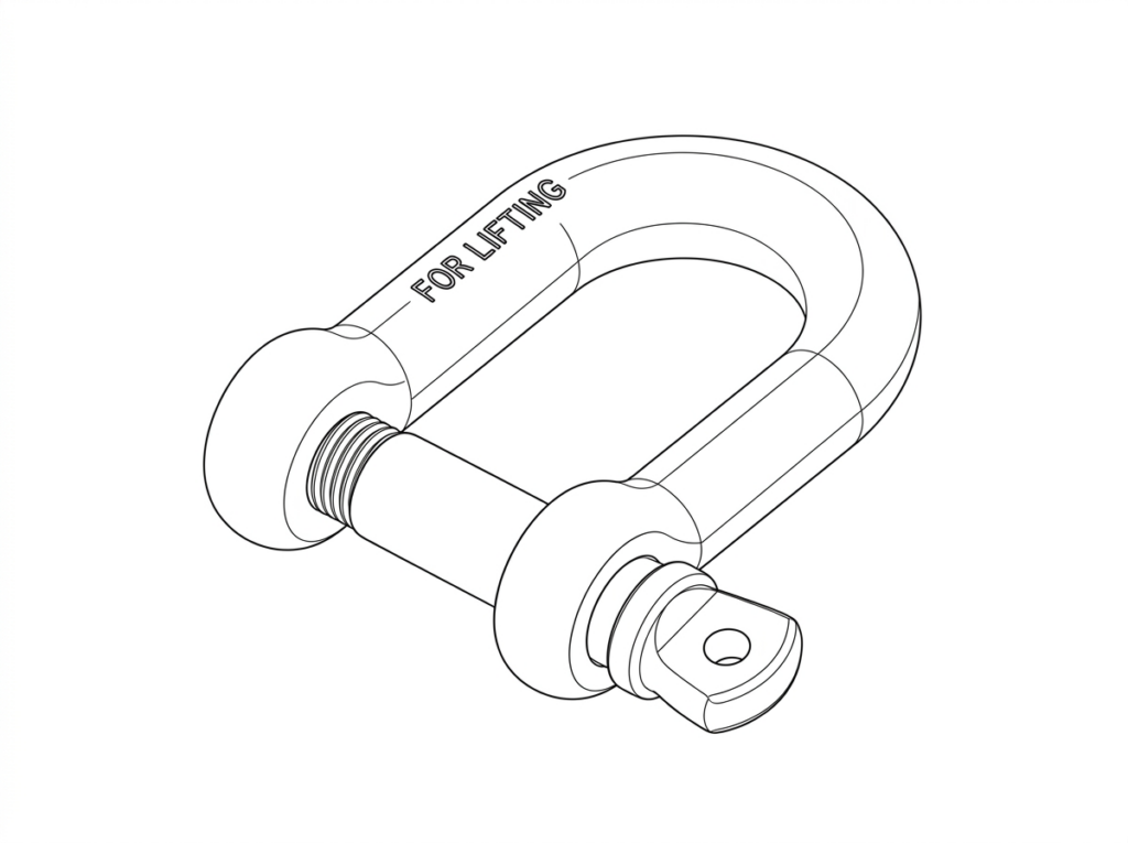 D-Shackle, S/Steel, 3/8" (BN-00321)