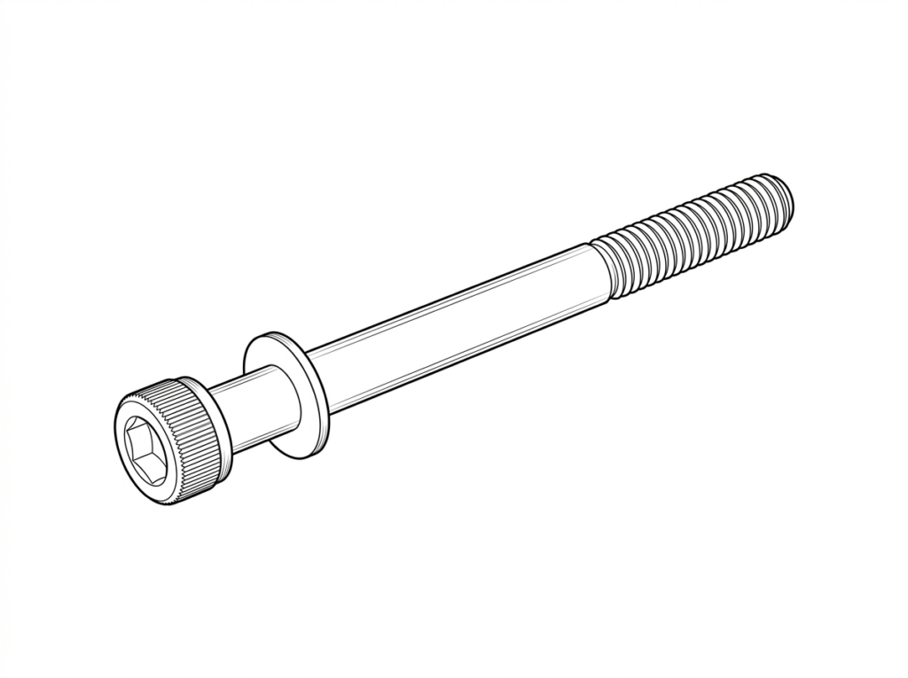 Allen Socket Cap Screw, SS304 c/w SW & FW, M6 x 165mm (BN-01471)