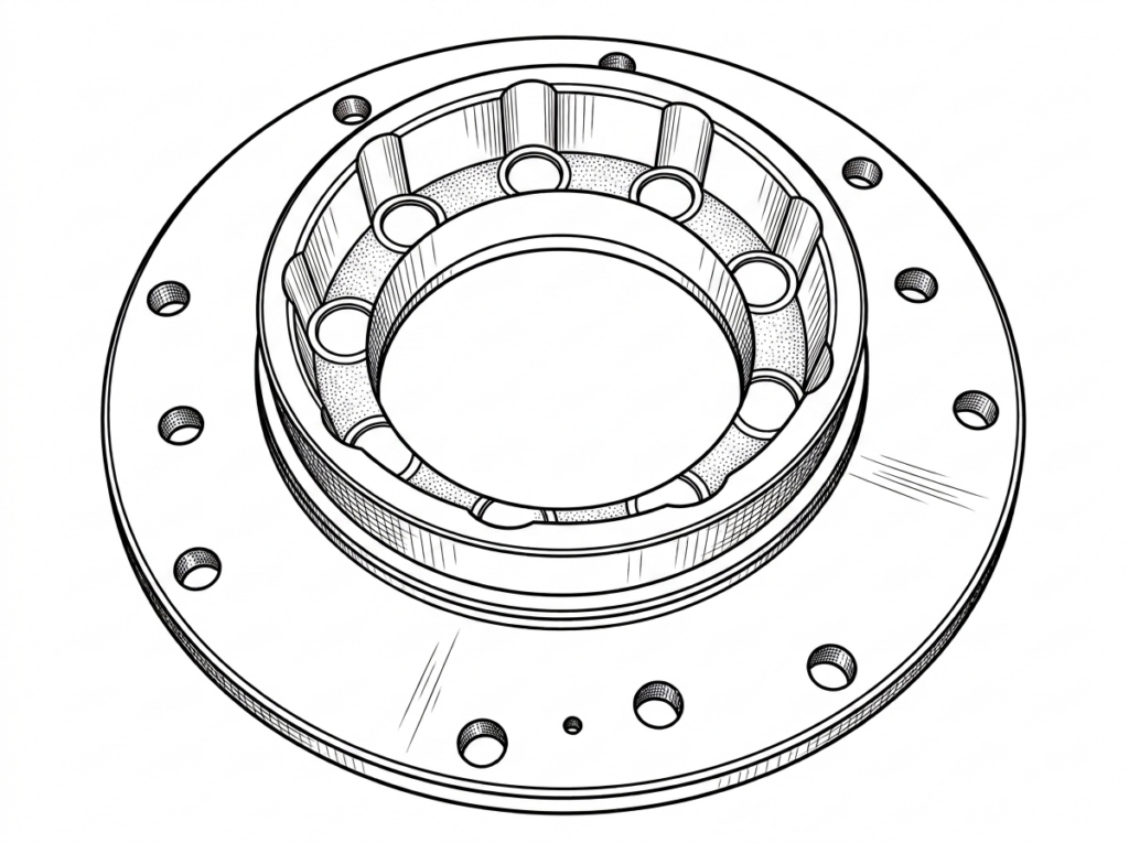 Brake Cylinder Pilot Motor Adapter PN: 103035 (BR-00351)