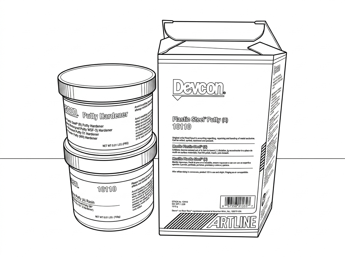 Plastic Steel Putty (Devcon) A+B (450g) (CM-00002)