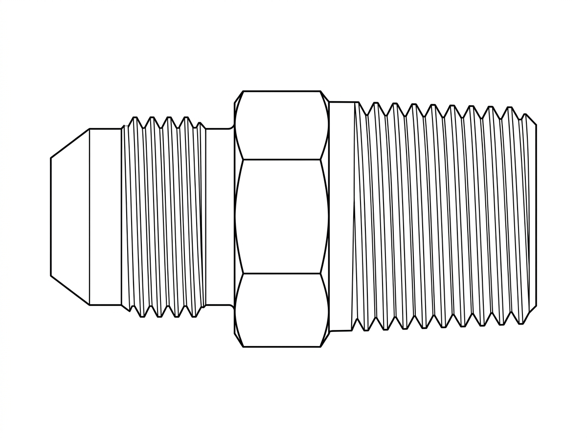 Nipple 1/8 NST X 1/4 JIC PN:71048268 (CP-00028)