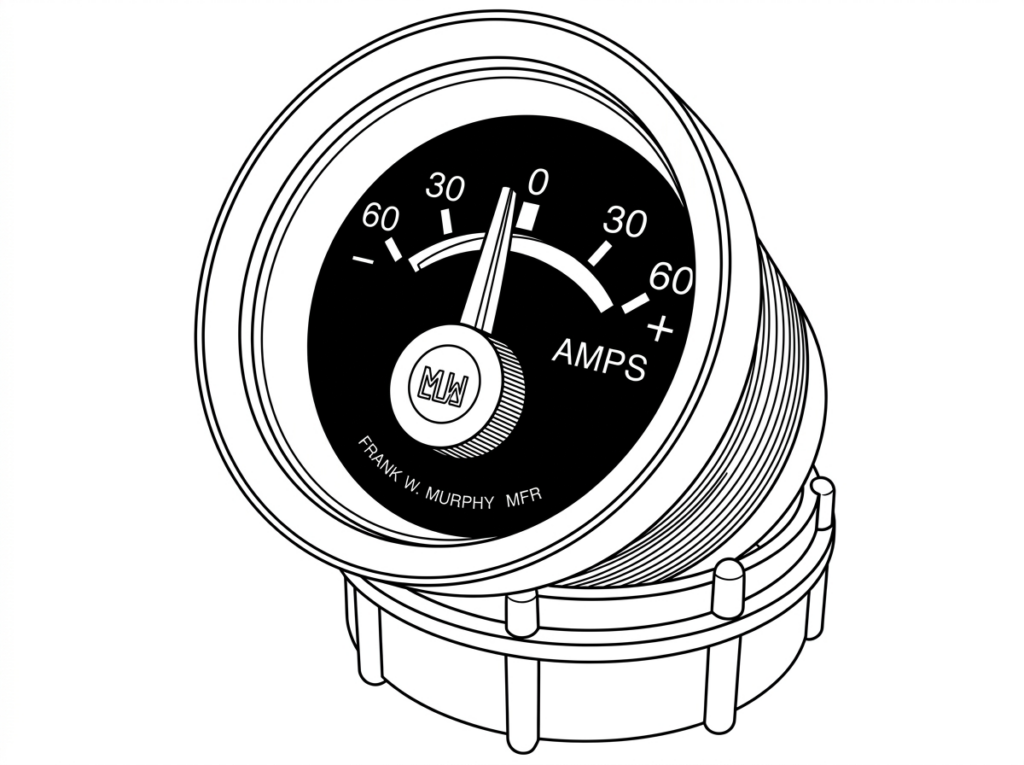 Ammeter 24V PN: EG2160-0-60 (CP-00036)