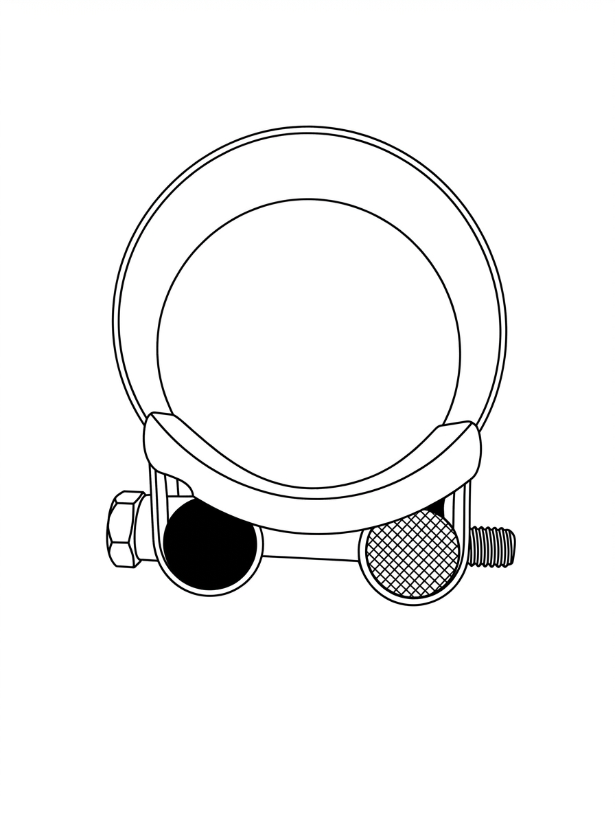 2-1/2" Suction Hose S/Steel Single Bolt Clamp PN: UNI60-63 (CP-00283)