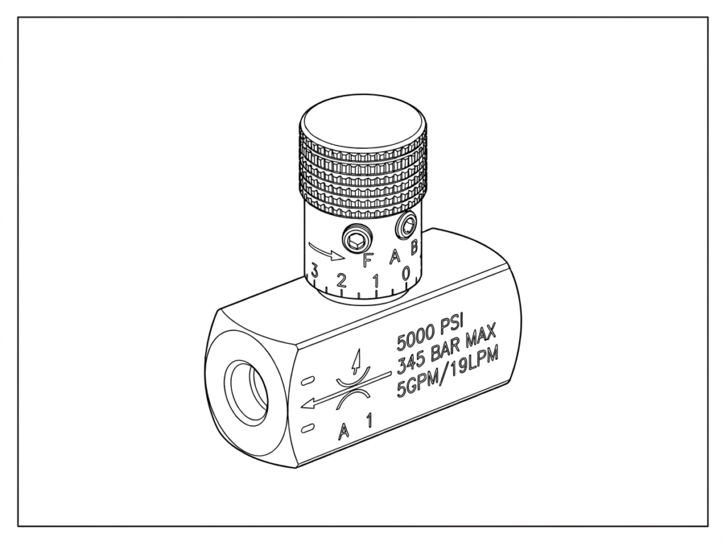 1/4" Needle Valve (5000 Psi) PN: N400S (CP-00299)