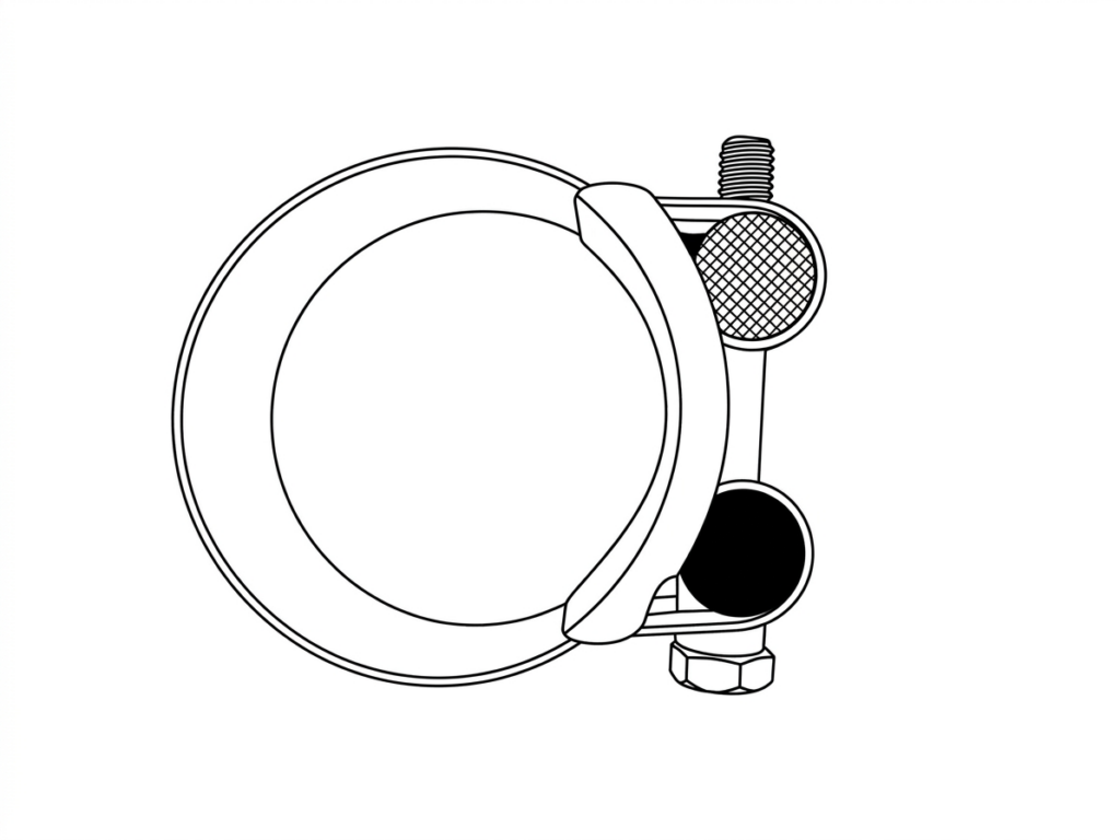 1-1/2" ID S/Steel Single Bolt Clamp PN: UNI 48-51 (CP-00783)