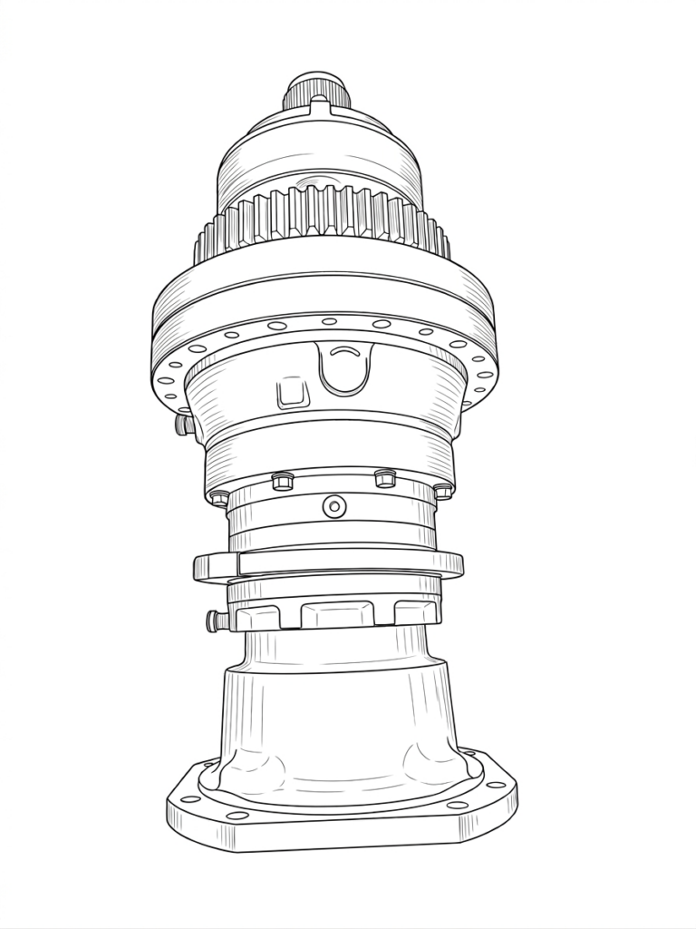 Gearbox and Brake Assembly PN:ED2150 + FL450 (CP-03150)