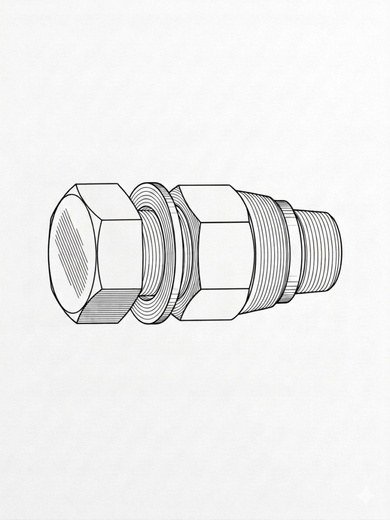 1/4" BSPP Cap & Plug (HF-00225)