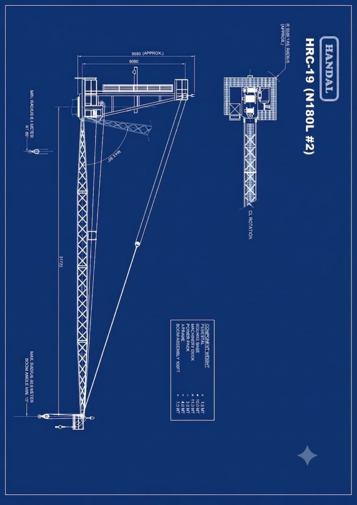 Offshore Pedestal Crane — Nautillus 180L3 #2