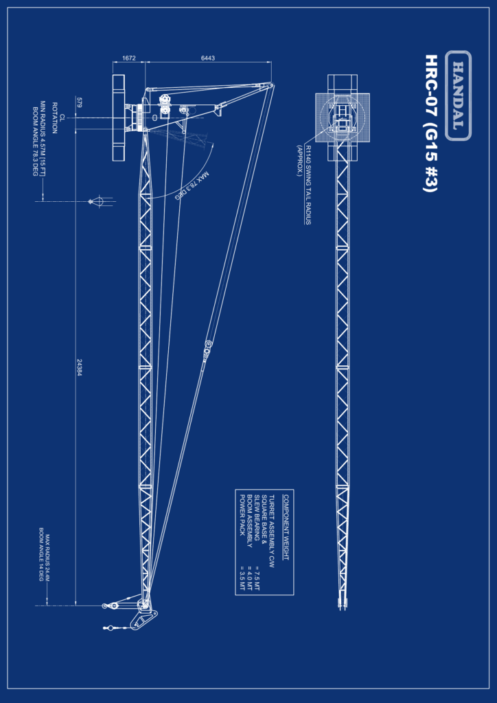 Offshore Pedestal Crane — G15-80 #3