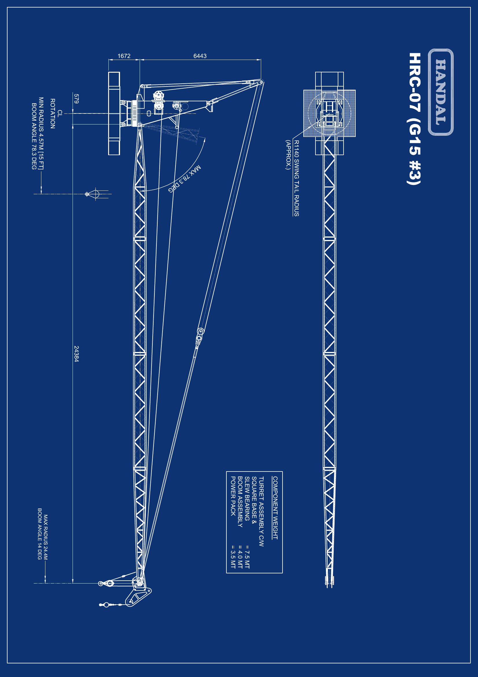Offshore Pedestal Crane — G15-80 #3