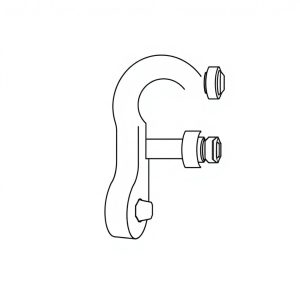 Safety Pin Bolt & Nut Type Bow Shackle - 8.5MT (S8B13)