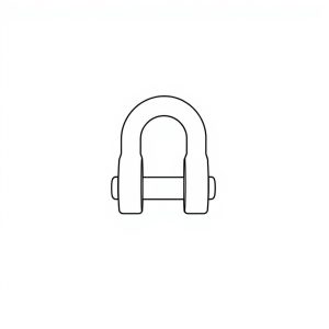 Safety Pin Bolt & Nut Type Bow Shackle - 6.5MT (S6B11)