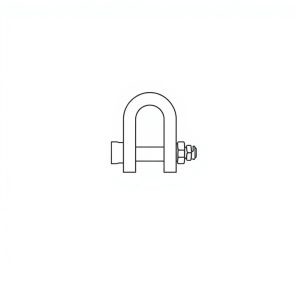 Safety Pin Bolt & Nut Type Bow Shackle -  4.75MT (S4B06)