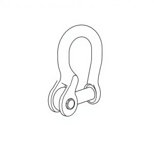Safety Pin Bolt & Nut Type Bow Shackle - 3.25MT (S3B12)