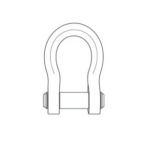 Safety Pin Bolt & Nut Type Bow Shackle -3.25MT (S3B13)