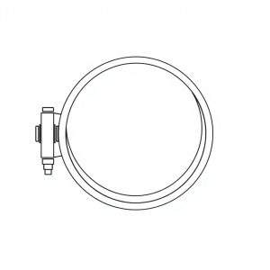S/Steel Single Bolt Clamp For 1 1/4" ID Oil Suction Hose