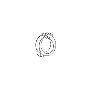 Hose clip, S/Steel 7/8" (HH-00058)