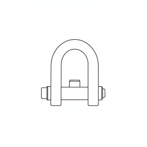 Safety Pin Bolt & Nut Type Bow Shackle -  4.75MT (S4B12)