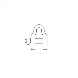 Safety Pin Bolt & Nut Type Bow Shackle -  8.5MT (S8B02)