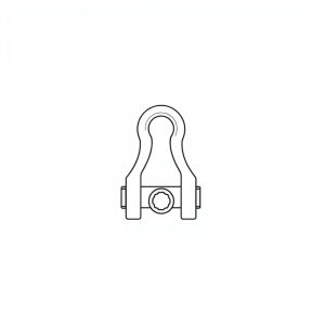 Safety Pin Bolt & Nut Type Bow Shackle - 8.5MT (S8B12)
