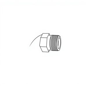1/4" Nptf x 6mm Tube In Fitting 90 Deg (HF-00215)