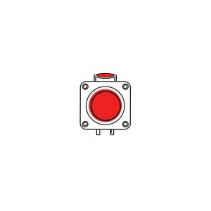 Telemacanique Push Button c/w 2 NC (Red Colour) (EL-00185)