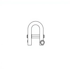 Safety Pin Bolt & Nut Type Bow Shackle - 6.5MT (S6B01)