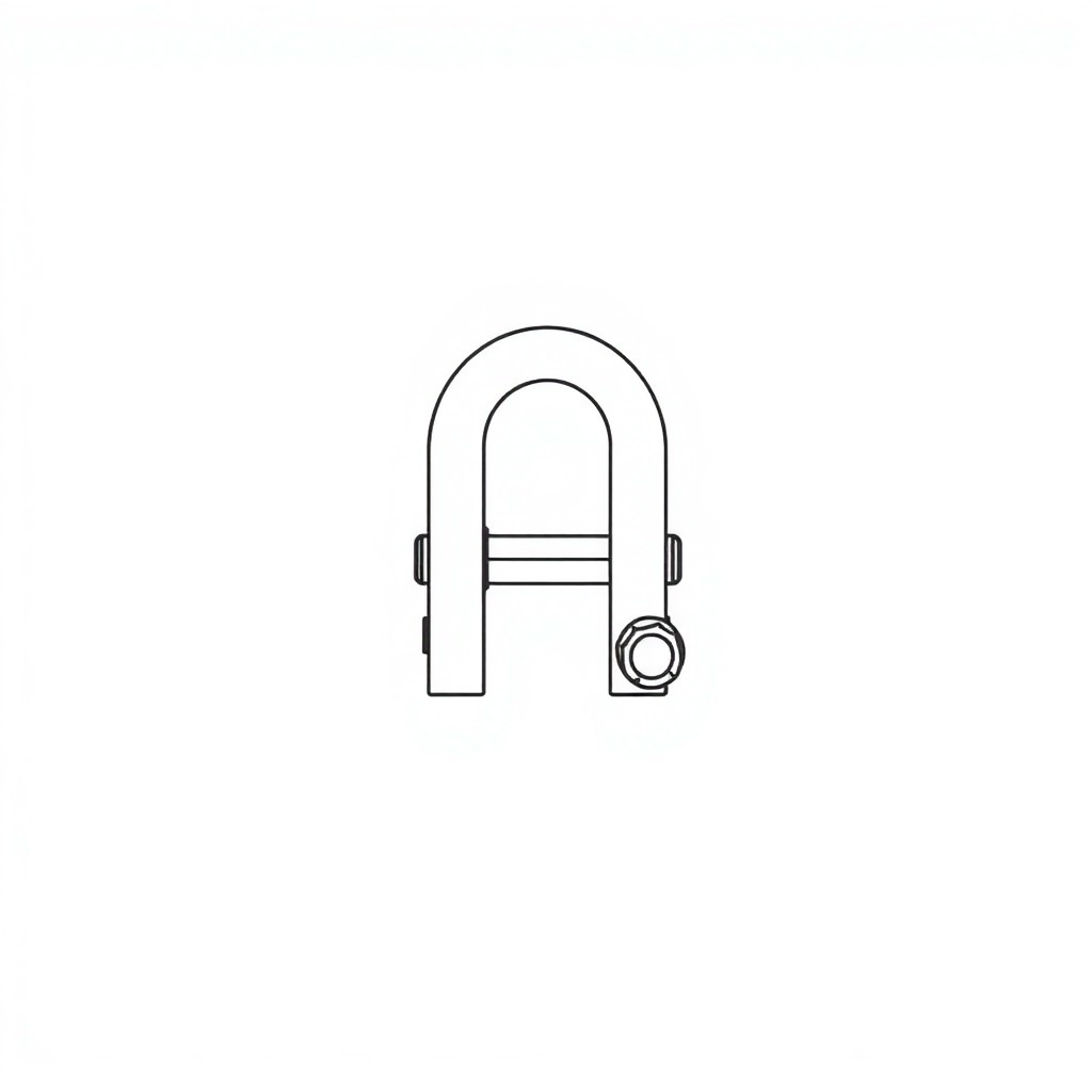 Safety Pin Bolt & Nut Type Bow Shackle - 6.5MT (S6B01)