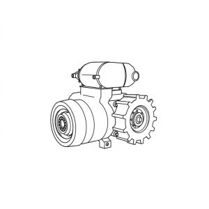 Starter, Turbo, 12 Teeth, Seatrax Crane. PN: T3066001702R (CP-02218)
