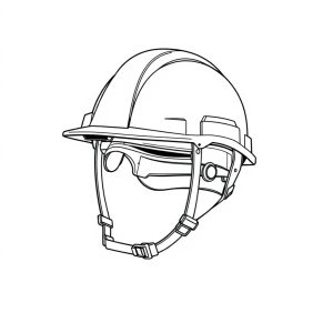 Safety Helmet Blue (Caps) c/w Fastrac & Chinstrap (PE-00039)