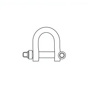 Safety Pin Bolt & Nut Type Bow Shackle - 3.25MT (S3B05)