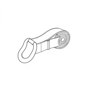 Cargo Lashing Belt Double J Hook Breaking Load: 50KN. Lashing Capacity: 25KN (LS2-H05)