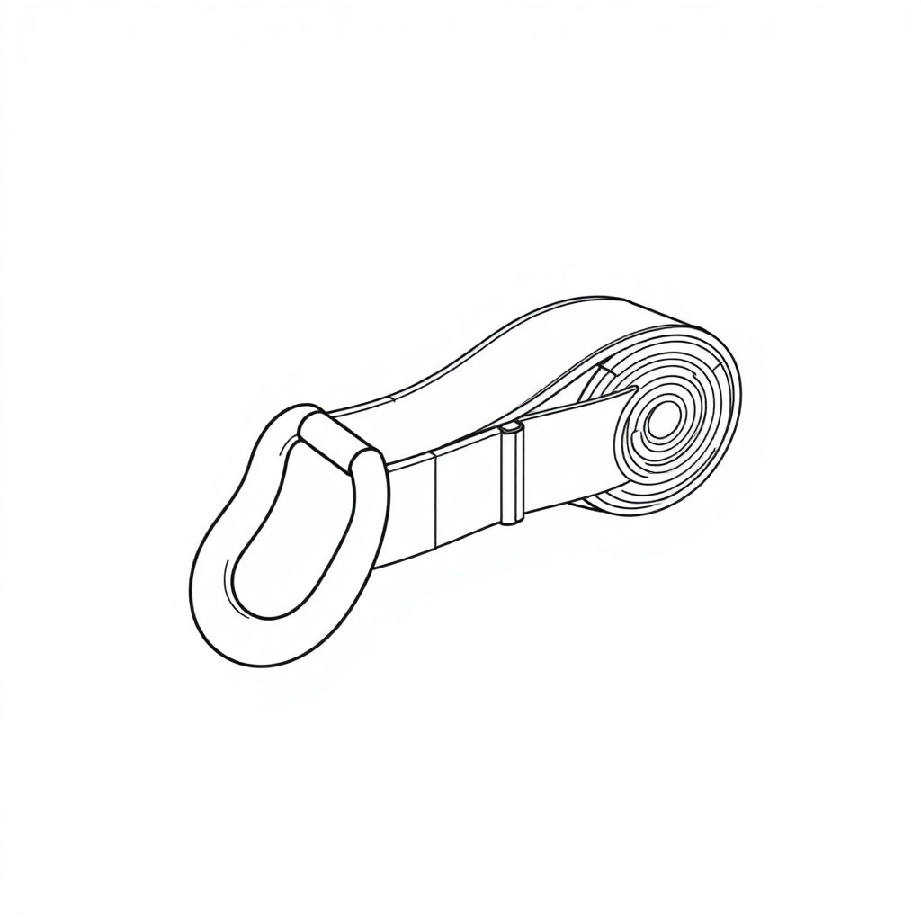 Cargo Lashing Belt Double J Hook Breaking Load: 50KN. Lashing Capacity: 25KN (LS2-H05)