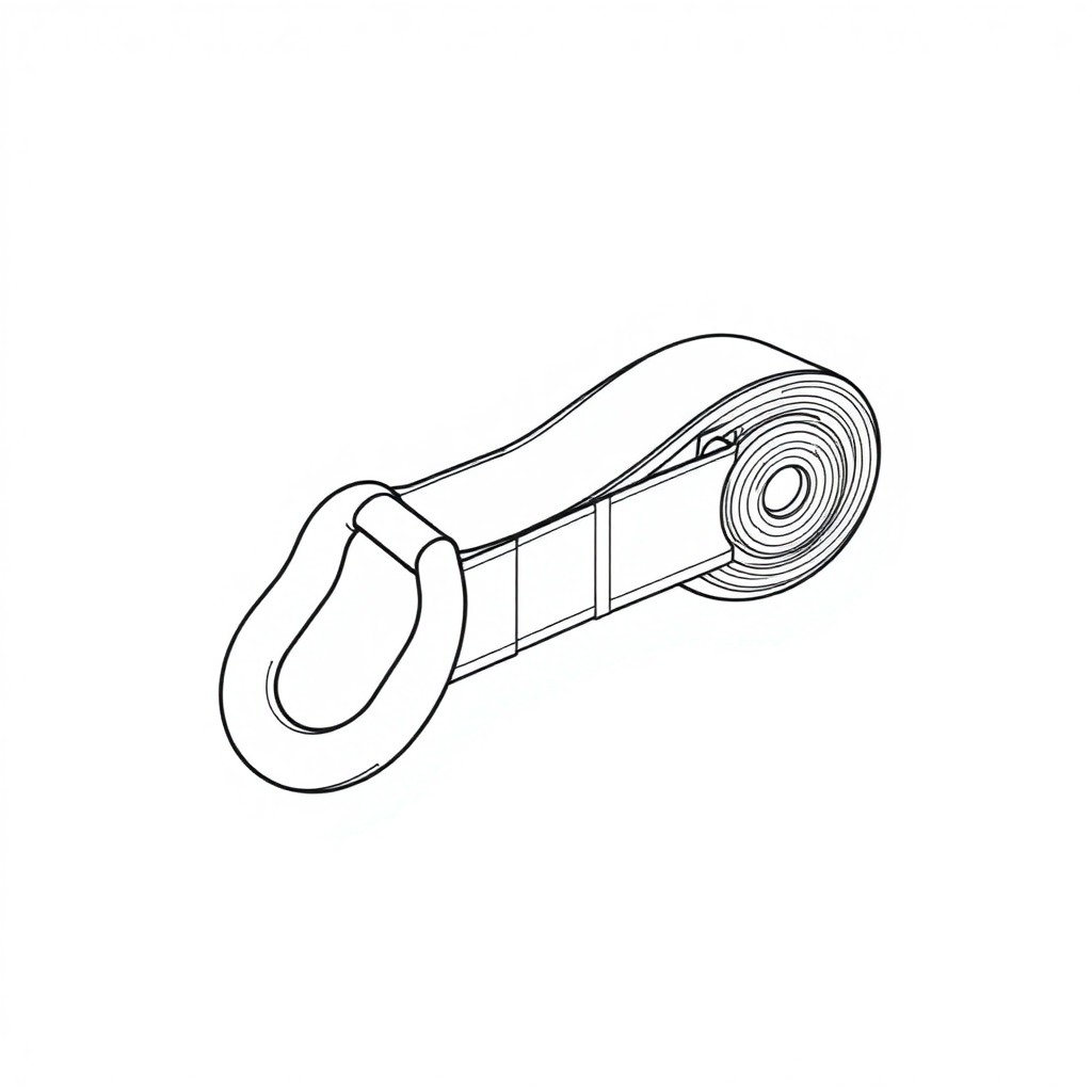 Cargo Lashing Belt Double J Hook Breaking Load: 50KN. Lashing Capacity: 25KN (LS2-H02)