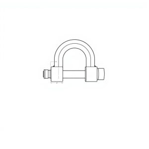 Safety Pin Bolt & Nut Type Bow Shackle - 6.5MT (S6B08)
