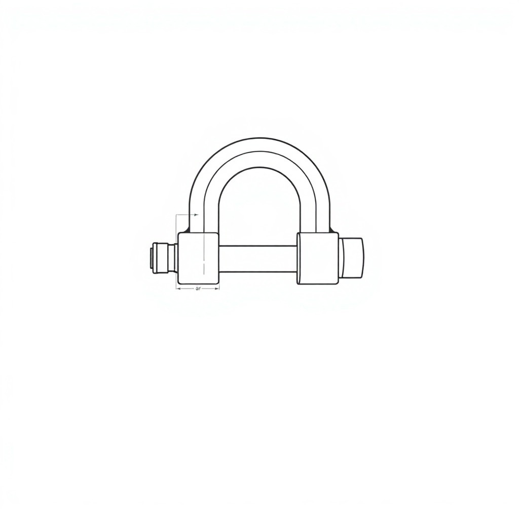 Safety Pin Bolt & Nut Type Bow Shackle - 6.5MT (S6B08)