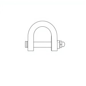 Safety Pin Bolt & Nut Type Bow Shackle -3.25MT (S3B04)