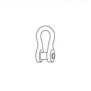 Safety Pin Bolt & Nut Type Bow Shackle - 4.75MT (S4B13)