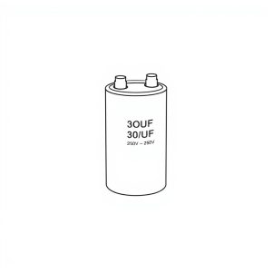 Capacitor, 30UF +/- 10% 250V 50/60Hz (EL-00748)