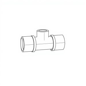 6mm Tube x 6mm Tube x 6mm Tube Tee Push In Fitting (HF-00314)