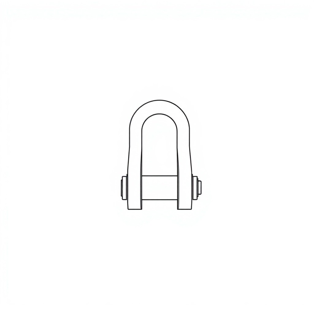 Safety Pin Bolt & Nut Type Bow Shackle -12.0MT (S12B04)