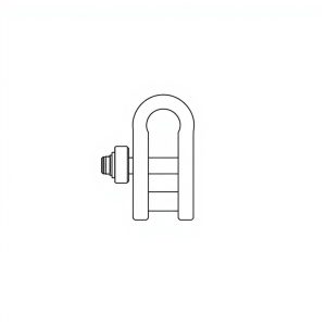 Safety Pin Bolt & Nut Type Bow Shackle - 8.5MT (S8B17)