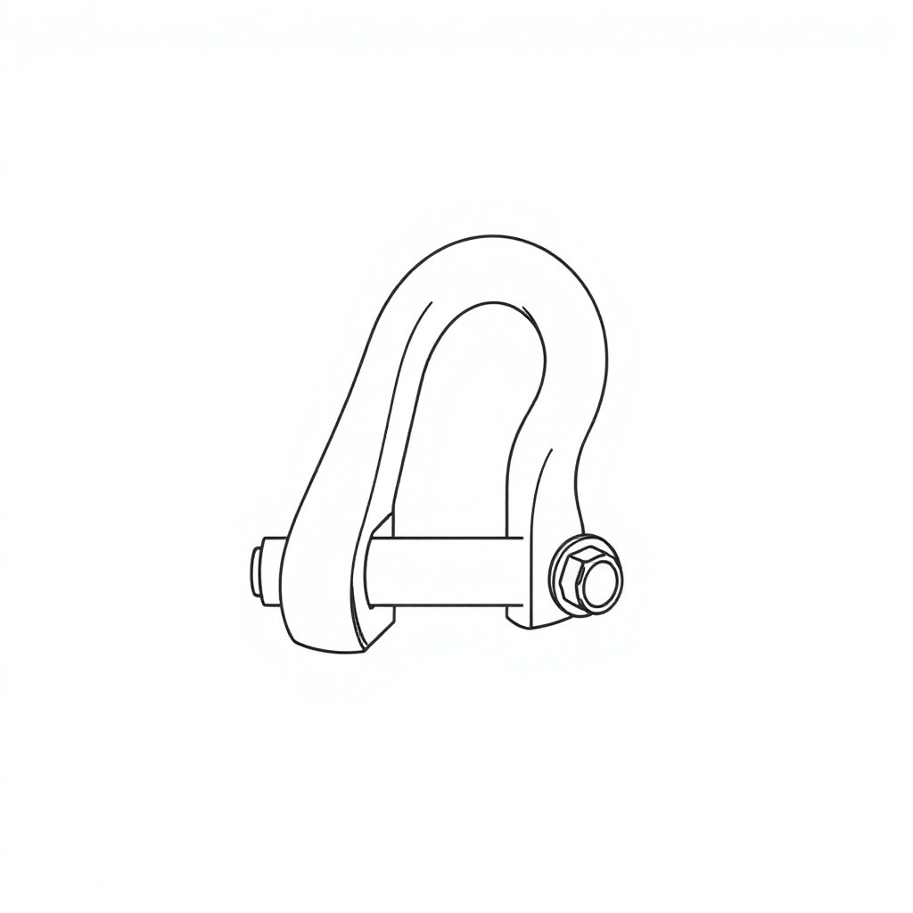 Safety Pin Bolt & Nut Type Bow Shackle - 8.5MT (SBBOB)