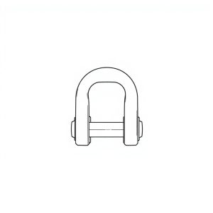 Safety Pin Bolt & Nut Type Bow Shackle - 55.0MT (S55B01)