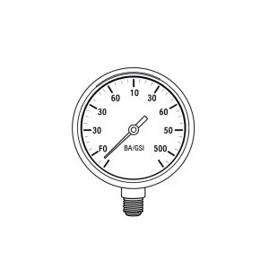 Pressure Gauge 0/60 BAR/PSI