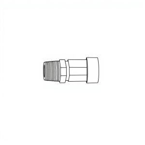 Fitting, Hyd, 90 Deg c/w Ferrule, 1/2" JICF x 1/2" Hose Tail (HF-00344)