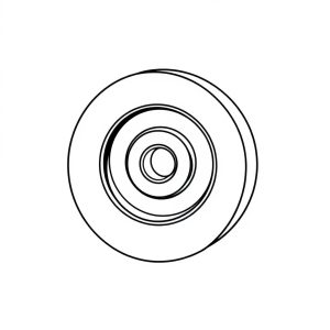 Abrasive flat wheel - 25mm (OH-01787)
